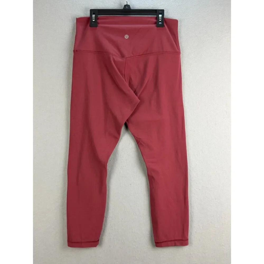 Lululemon Align High-Rise Crop 23” Red Merlot Leggings Women’s Size 10